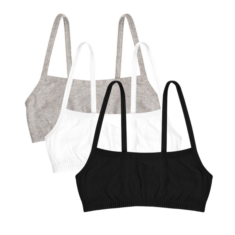Fruit of the Loom Girls Sports Bra 3-Pack (32)
